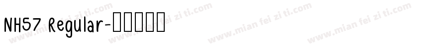 NH57 Regular字体转换